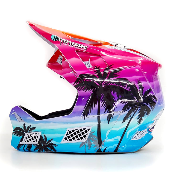 anime dirt bike helmet wraps Coasted Helmet Wrap