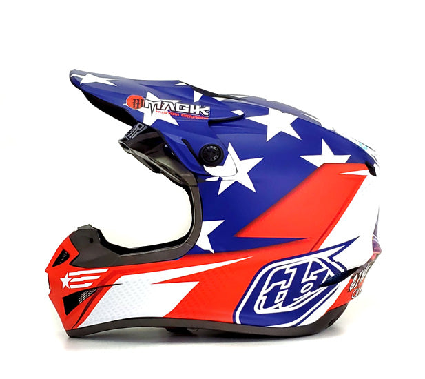 Stripes Helmet Graphic Kit Magik Graphics